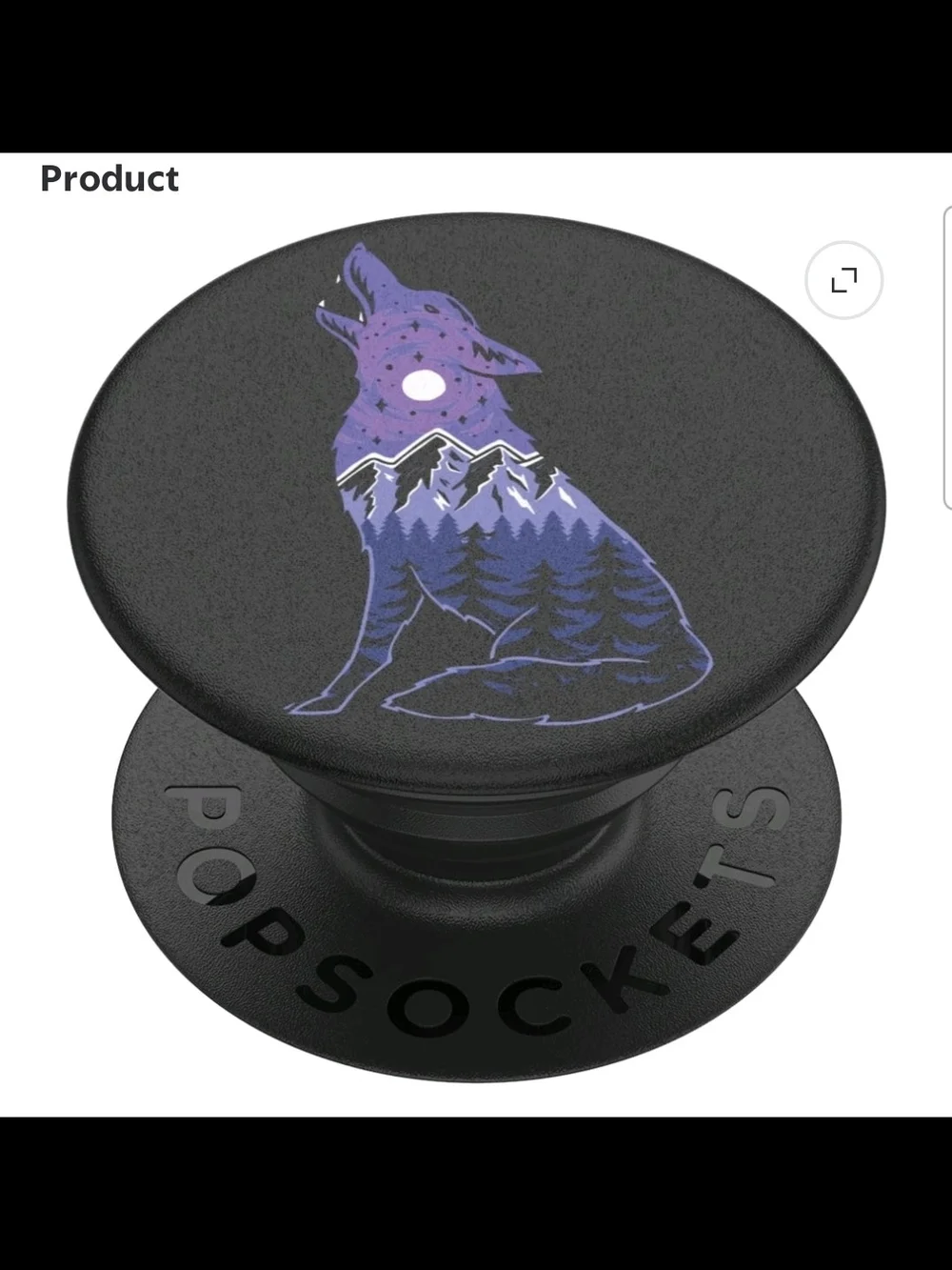 Popsockets PopGrip Phone Grip - Blue Wolf Design